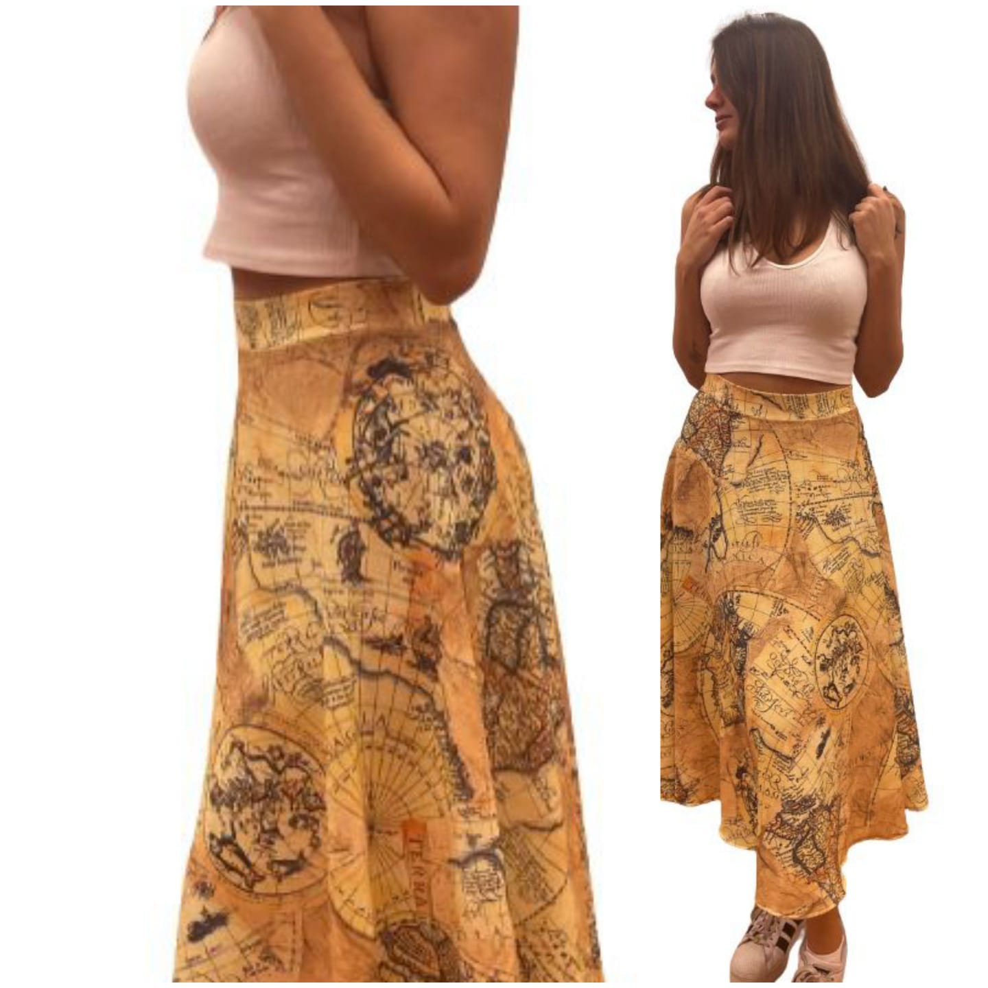 Gonna ampia mezza ruota